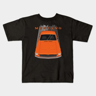 Ford Mustang Fastback 1968 - Orange Kids T-Shirt